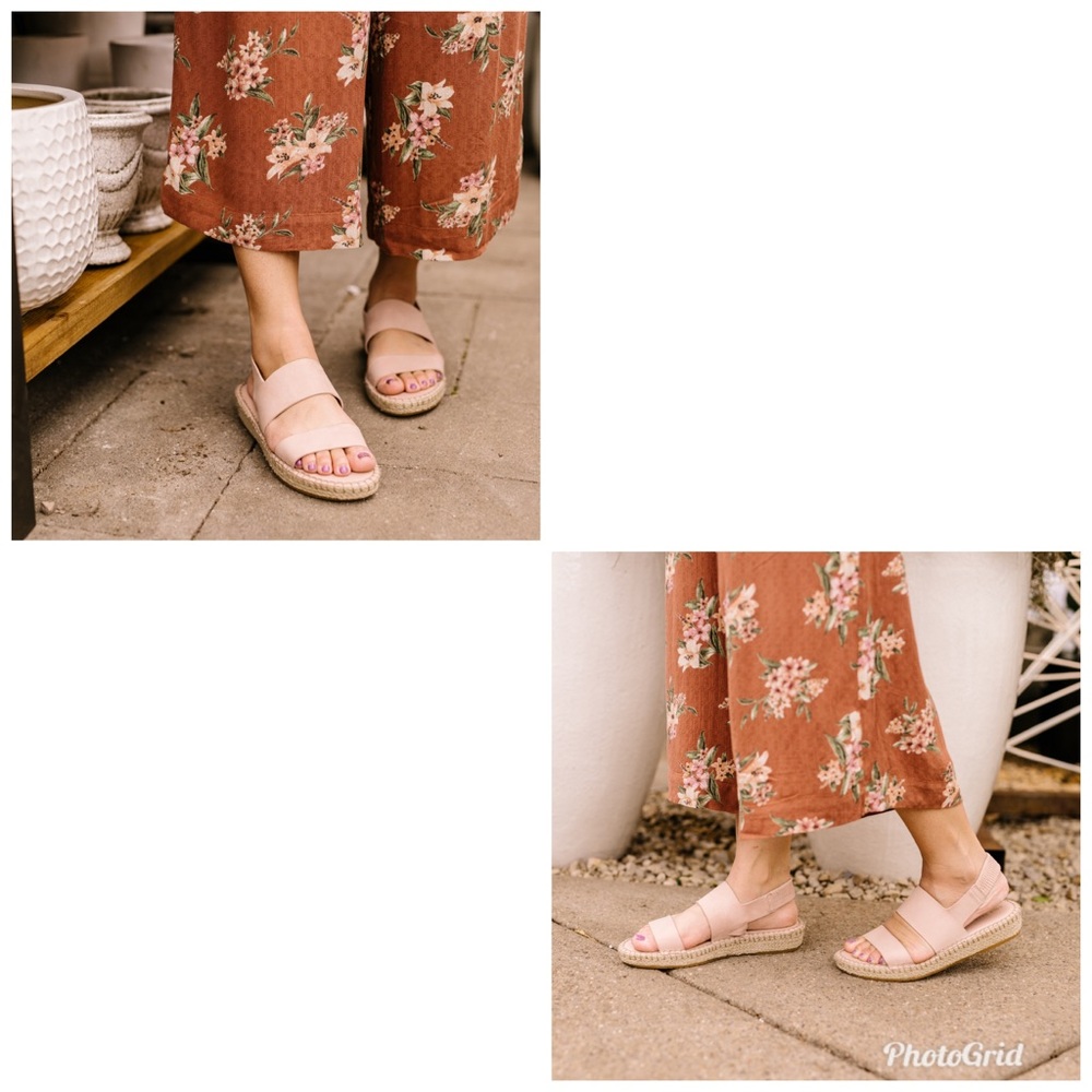 Cole Haan Cloudfeel espadrille sandals in Mahogany Rose size 8